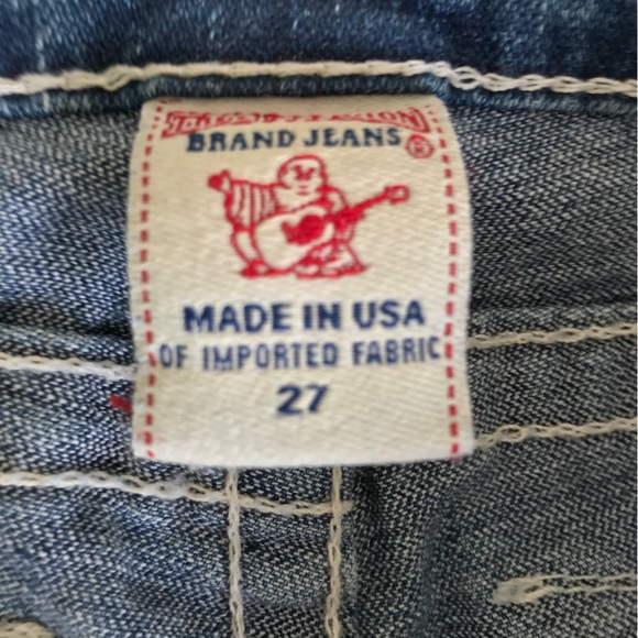 TRUE RELIGION 🍁 Julie Silver Jeans With Pave Swarovski Crystals! - Picture 4 of 13